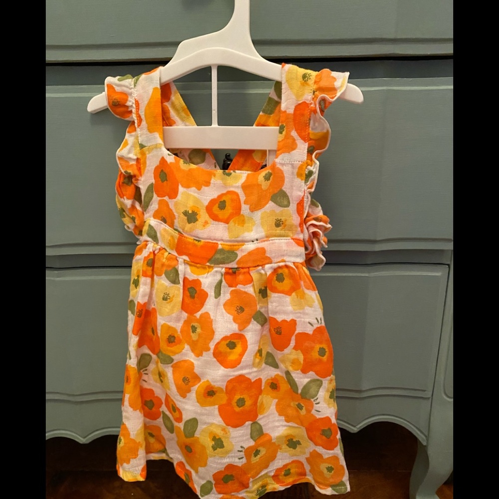 Dress with ruffle bottoms brand new